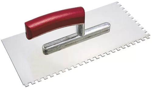 KAUFMANN fogazott glettvas 130×280mm 15x15mm fogazás rozsdamentes (1701715)