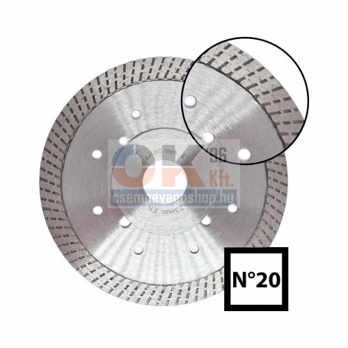 Abraboro vékony gyémánttárcsa N20 125×22,2 mm (507125)