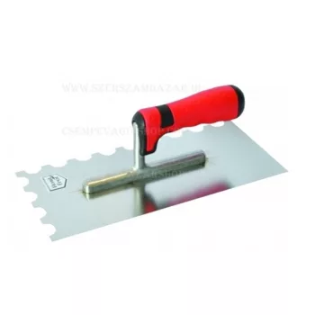   Bautool íves fogazott glettvas soft nyél 15×10 mm 280×130mm epoxihoz (b132892k02)
