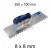 Bautool fogazott glettvas gumírozott soft nyél 8×8 mm 350×100 mm (b3824008)