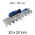 Bautool fogazott glettvas gumírozott soft nyél 20×20 mm 350×100 mm (b3824020)