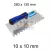 Bautool fogazott glettvas gumírozott soft nyél 10×10 mm 280×130 mm (b81201210)