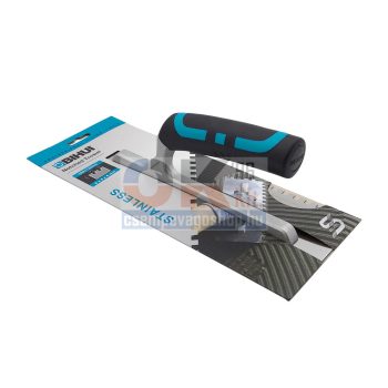   BIHUI fogazott glettvas 3,2×3,2mm , 28×12 cm, GRIP fogantyú (bihptsb03)