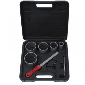   Dedra wolframkarbird szemcsés fúró készlet 8db-os fúrókészlet 33-53-67-73-83mm (ded1519)