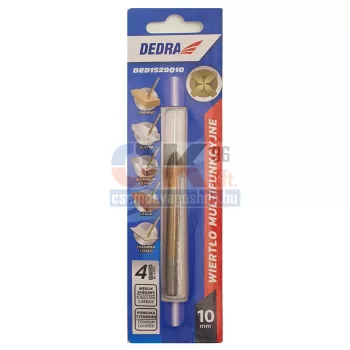   Dedra négyélű lándzsafúró 10 mm, titán bevonat (ded1529q10)