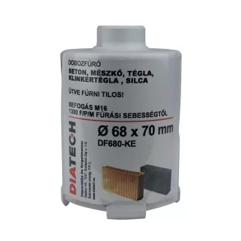 Diatech gyémánt dobozfúró D68×70mm (df680-ke)