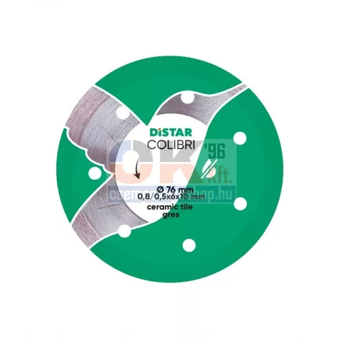 Distar Colibri gyémánttárcsa 76x10mm (dis11139053029)