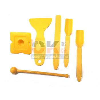 Műanyag sarokkanál, gérkanál 6 db-os szett (h2oger06)