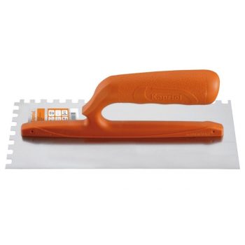   Kapriol fogazott glettvas 120×280mm, 8×8mm, 0,6mm, csúszásmentes nyéllel (k23025)