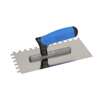   Kubala, Fém fogazott glettvas rozsdamentes gumirozott nyél 130 x 270 mm, fog: 6x6 mm (mak0242)