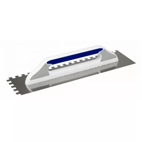 Kubala, Fém fogazott glettvas rozsdamentes soft nyél 130 x 480 mm, fog: 12x12 mm (mak0255)