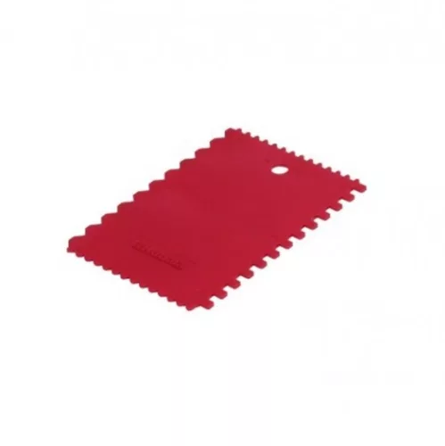 Kubala burkolószerszám, műanyag fogazott ragasztóhúzó lap 90×132mm (mak0708)