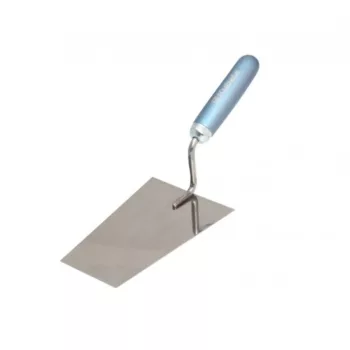   Kubala kéziszerszám, Kőműves burkolókanál fa nyéllel 120 x 180 x 80 mm (mak0809)