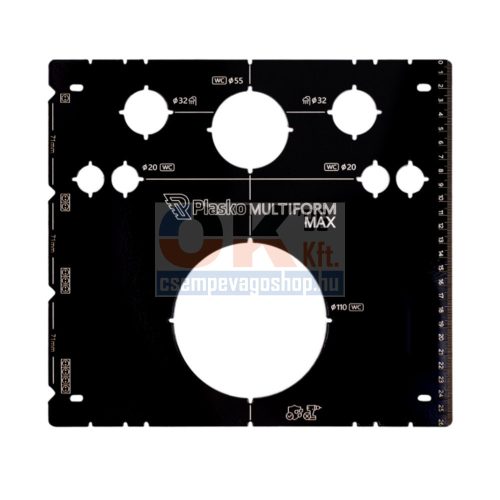Plasko multi geberit jelölő sablon aluminium (pl531823mf)