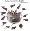 DREPA BONDrose kőzúzalékos, modulos cserepes lemez 1db (roofbond-rose)