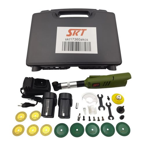 SKT MINI sarokcsiszoló, multigép Akkus, 360W koffer + tartozék (skt17360akcs)