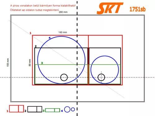 SKT17 burkolható WC nyomólaphoz univerzális kivágó sablon (skt1751sb)