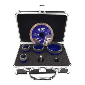   SKT PRO 256 gyémánt lyukfúró készlet  25-35-50-68 mm +koffer (skt256004c)
