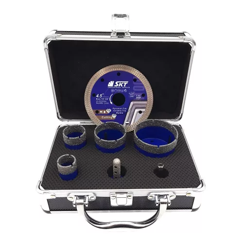 SKT PRO 256 gyémánt lyukfúró készlet  25-35-50-68 mm +koffer (skt256004c)