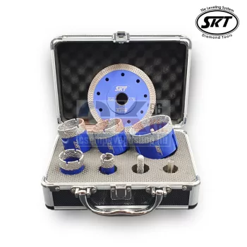   SKT 256 PREMIUM gyémánt fúró készlet 20-35-43-50-68 mm +koffer (skt256006c)