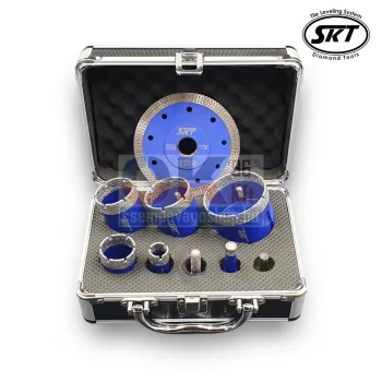   SKT 256 PREMIUM gyémánt fúró készlet 12-20-35-43-50-68 mm +koffer (skt256007c)