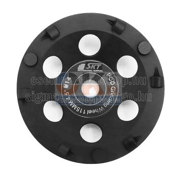   SKT PCD gyémánt csiszolótárcsa, epoxi ragasztó anyagok eltávolításához 125×M14 (skt544125)