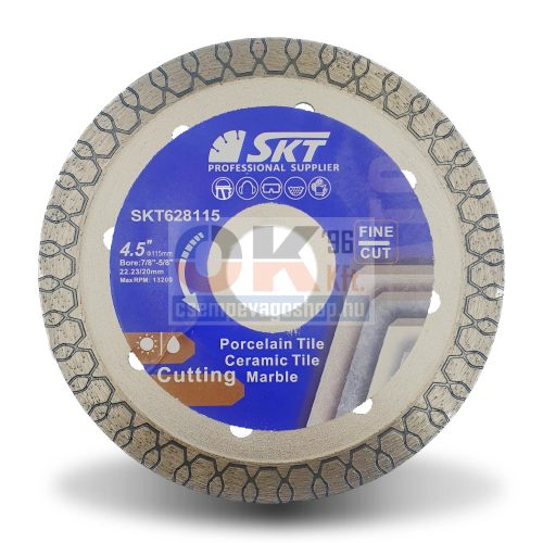 SKT 628 gyémánt vágótárcsa 115×22,2x1,2mm (skt628115)