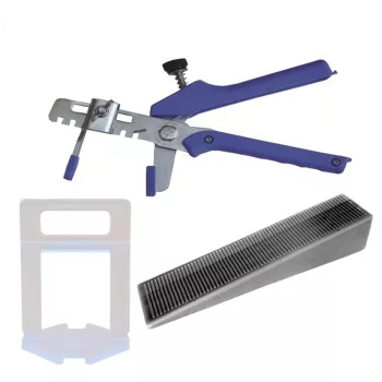   SKT71 ÉKES lapszintező, 100db ÉK + 100db TALP +1db FOGÓ 3mm fuga 14-24mm (skt7113cs10)