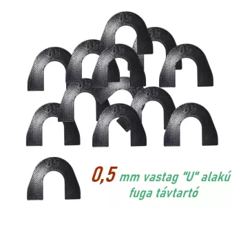 SKT U alakú fuga távrtartó 0,5 mm fuga 100 db (skt910u05)