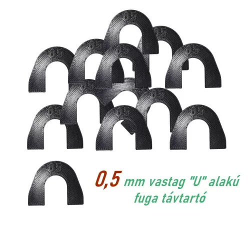 SKT U alakú fuga távrtartó 0,5 mm fuga 100 db (skt910u05)