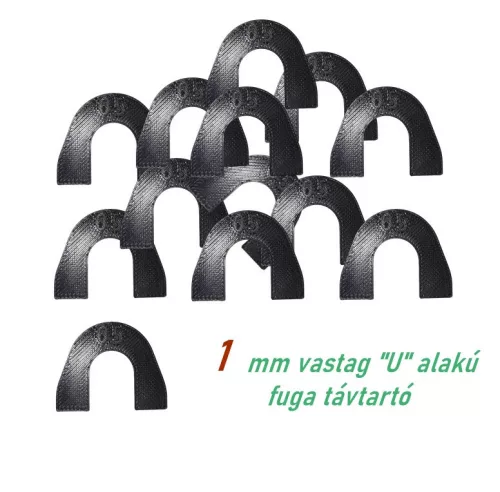 SKT U alakú fuga távrtartó 1 mm fuga 100 db (skt910u10)