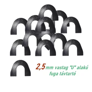 SKT U alakú fuga távrtartó 2,5 mm fuga 100 db (skt910u25)