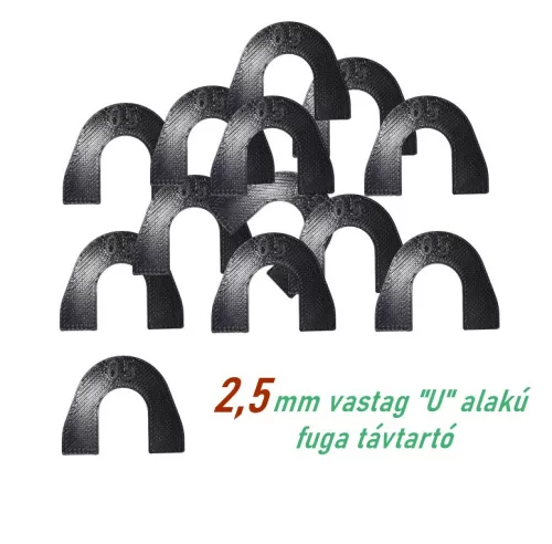 SKT U alakú fuga távrtartó 2,5 mm fuga 100 db (skt910u25)