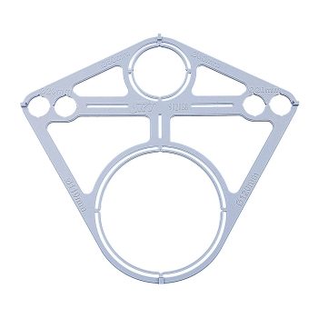 Geberit fali WC furat átjelölő sablon (skt912180)